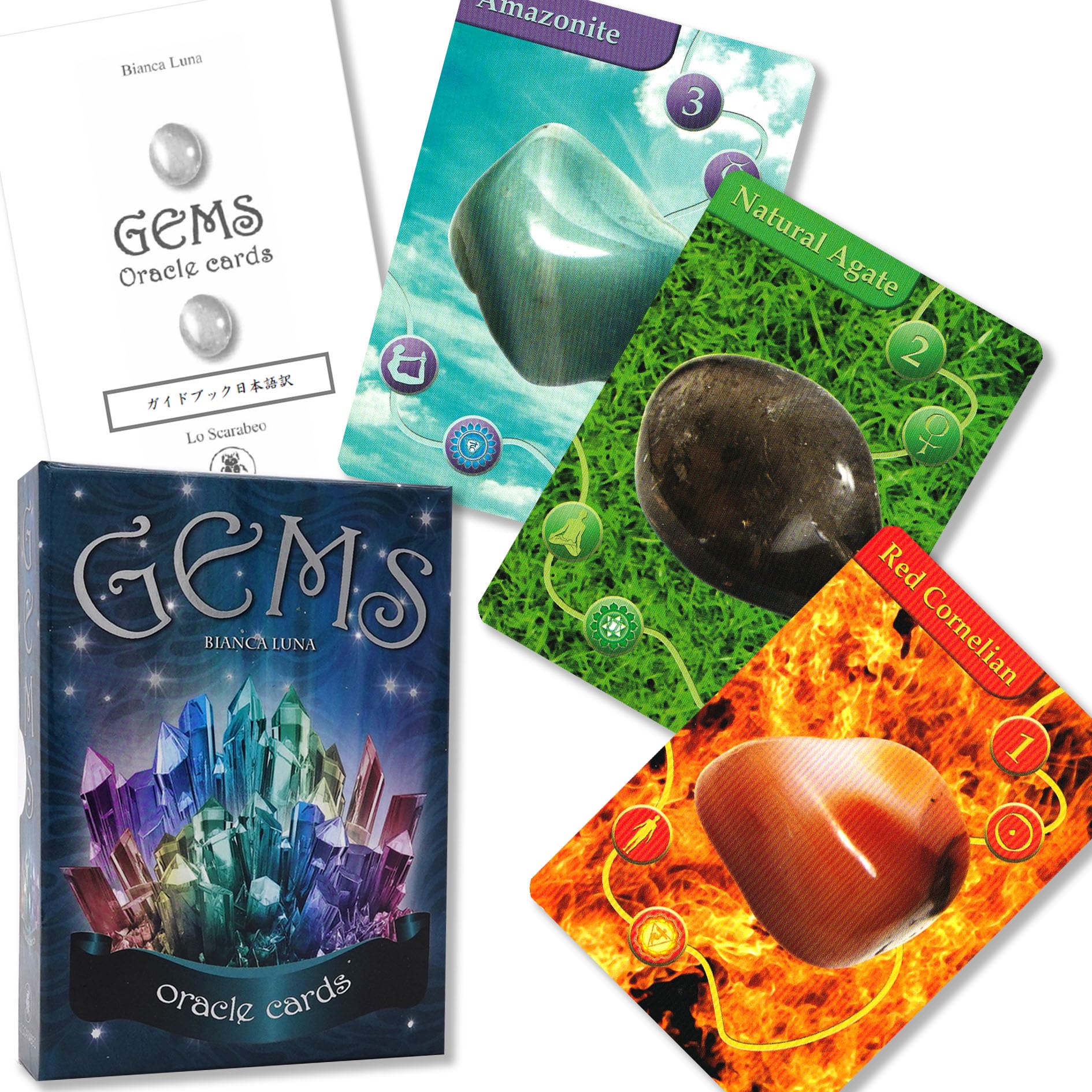 Amazon.co.jp: 【日本語解説書付き】ジェムズ オラクルカード Gems